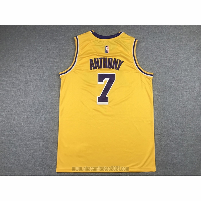 Camiseta Los Angeles Lakers Carmelo Anthony #7 Icon 2020 Amarillo